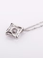thumb Simple Four-pointed Star Zircon Necklace 3