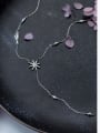 thumb Pure Silver Snowflake long necklace and love short necklace 2