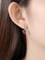 thumb Copper With Gold Plated Simplistic Heart Hook Earrings 1