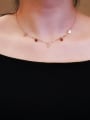 thumb Skull Accessories Rose Gold Plated Necklace 0