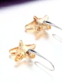 thumb Five-point Star Shaped hook earring 3