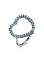 thumb Fashion Heart-shaped Turquoise Stones Ring 1