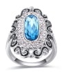 thumb Exaggerated austrian Crystals Alloy Ring 4