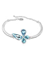 thumb Fashionable Flowery austrian Crystals Alloy Bracelet 2