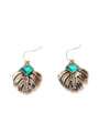 thumb Lovely Leaves Shaped Alloy Drop hook earring 0