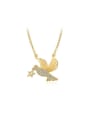thumb Exquisite Gold Plated Bird Shaped Rhinestones Necklace 0