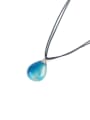 thumb Water Drop Simple Double Chain Necklace 1