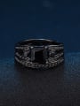 thumb Personalized Black AAA Zirconias Copper Lovers Ring 2