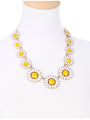 thumb Alloy Gemstones Sun Flowers -Shaped Necklace 2
