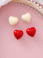 thumb Alloy With Platinum Plated Cute Heart Stud Earrings 1