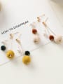 thumb Alloy With Rose Gold Plated Fashion Round Drop Earrings 1