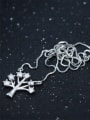 thumb Women Beautiful Tree Shaped Zircon Necklace 1