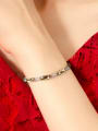 thumb Simple austrian Crystals Rhinestones Silver Bracelet 1