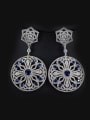 thumb Luxury Round Shaped Wedding drop earring 3