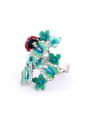 thumb Exaggerated Butterfly Flower Ladybird Colorful Rhinestones Alloy Ring 0