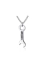 thumb Trendy Wrench Shaped Stainless Steel Men Pendant 0