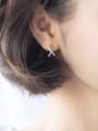 thumb Exquisite Knot Shaped Rhinestones S925 Silver Stud Earrings 1