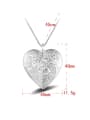 thumb Personalized Heart Box Pendant Copper Necklace 3