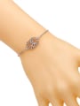 thumb Copper With Cubic Zirconia Simplistic Ring interlocking adjustable Bracelets 3