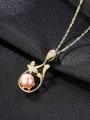 thumb Pure Silver Natural Freshwater Pearl water wave chain necklace 2