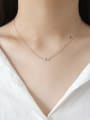 thumb 925 Sterling Silver With Platinum Plated Simplistic Geometric Necklaces 1