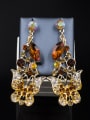 thumb Butterflies Glass Rhinestones Two Pieces Jewelry Set 2