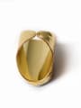 thumb Exaggerated Personalized Agate Stone Gold Plated Ring 1