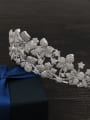 thumb Luxury Micro Pave Zircons Crown-shape Wedding Hair Accessories 3