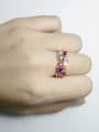 thumb Fashion Colorful AAA Zirconias Copper Ring 1