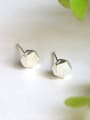 thumb Simple Tiny Geometrical Silver Stud Earrings 2