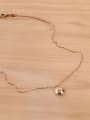thumb Small Bean Pendant Clavicle Necklace 2