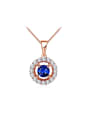 thumb Charming Round Shaped Zircon Women Necklace 0