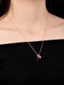 thumb Creative Rose Gold Plated Love Locket Shaped Necklace 1