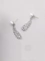 thumb Alloy With Platinum Plated Simplistic Leaf Drop Earrings 0
