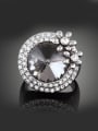 thumb Fashion Grey Crystal Cubic Rhinestones Alloy Ring 1