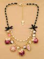 thumb Fruit and Snow-Shaped Artificial Stones Alloy  Necklace 2