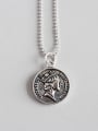 thumb 925 Sterling Silver With  Coin Pendant double-sided pattern Necklaces 0