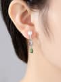 thumb AAA zircon Pearl Earring emerald Earrings 1