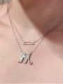 thumb Copper With  Cubic Zirconia Fashion Monogrammed & Name Necklaces 1