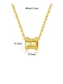thumb 925 Sterling Silver With Gold Plated Personality Geometric Necklaces 4