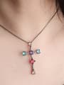 thumb Copper With Cubic Zirconia Trendy Cross Necklaces 1