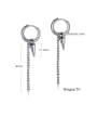 thumb 316L Surgical Steel With Platinum Plated Fashion Geometric Threader Earrings 2
