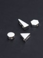 thumb 925 Sterling Silver With Gold Plated Simplistic Glossy Geometric Charms 0