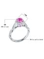 thumb Fashion Cubic White Pink Zirconias Copper Ring 2