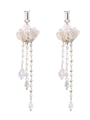thumb Alloy With  Artificial Pearl  Fashion Flower Water  Drop Earrings 2