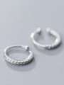 thumb 925 Sterling Silver With 18k Gold Plated Delicate Round Ear clip 2