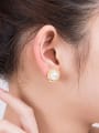 thumb 2018 Fashion Freshwater Pearl Flower stud Earring 1