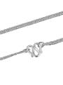 thumb Simple 990 Silver Children Single Necklace 0