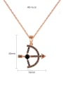 thumb Copper With Cubic Zirconia Vintage Bow And Arrow Necklaces 3
