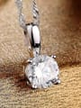 thumb 925 Silver Round Zircon Pendant 1